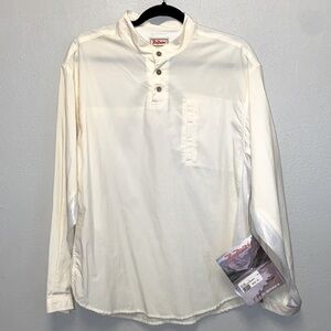 Rail Riders NWT Adventure White Lightweight Quick Dry Outdoor Henley Shirt 3039